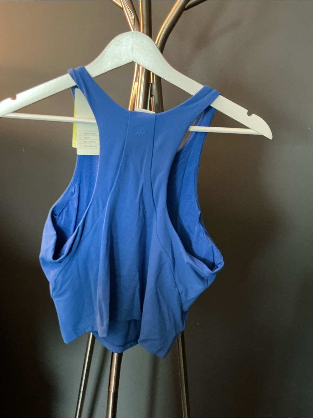 Blue Racerback Tank - Smooth Stretch - Picture 3 of 4